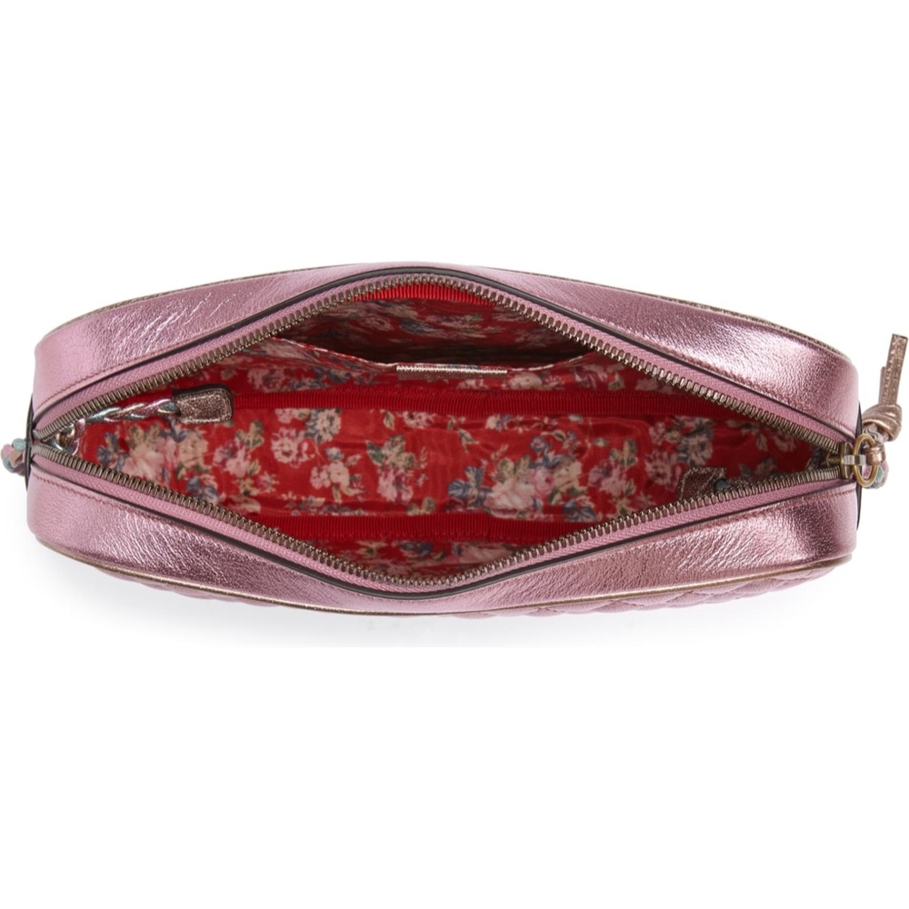 New Authentic GUCCI Small Quilted Metallic Leather Shoulder Bag Small Multicolor - Picture 6 of 8